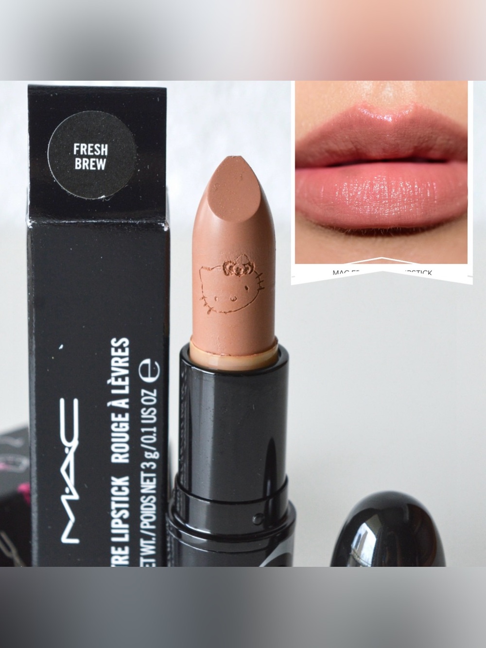 MAC Cosmetics Lipstick *FRESH BREW* Limited Edition BNIB, Hello Kitty Collection